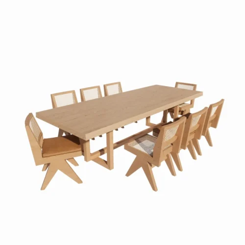 Leo Asset-Dining Table-FND01 Free Enscape Custom Asset-Dinning Table