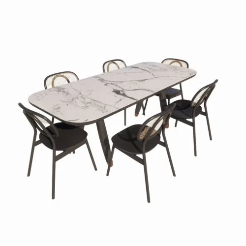 Leo Asset-Dining Table-FND02 Free Enscape Custom Asset-Dinning Table