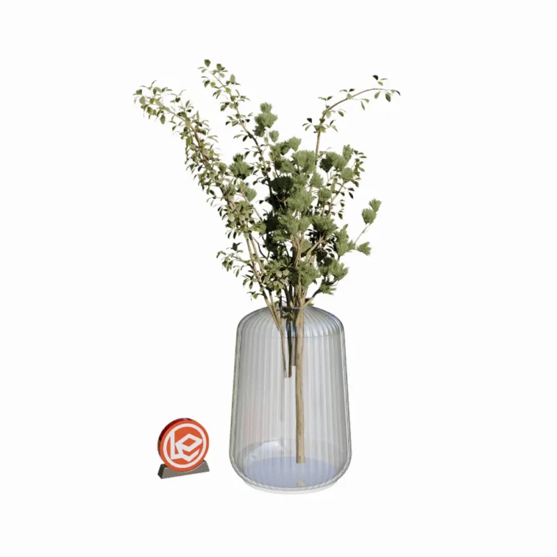 Leo Asset-Flower Vase-05 Free Enscape Custom Asset-Flower Vase