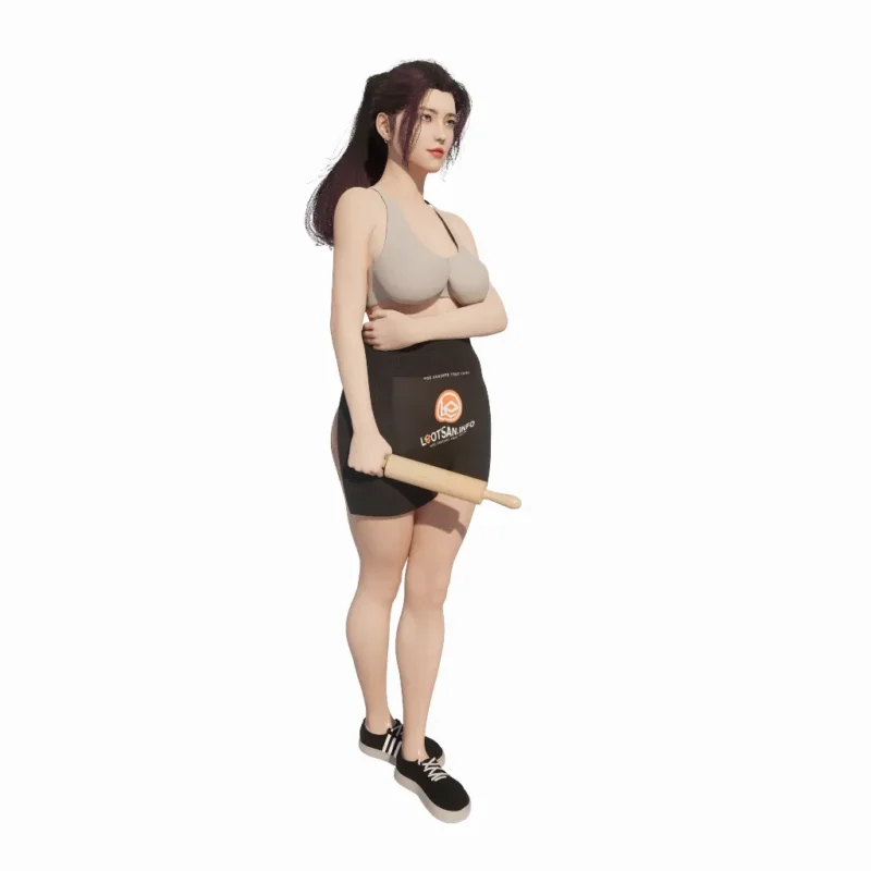 PEB01-Leo Asset-Woman (1) Free Enscape Custom Asset-Woman